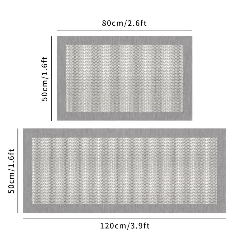2-Pack Non-Slip Waterproof Kitchen Mats